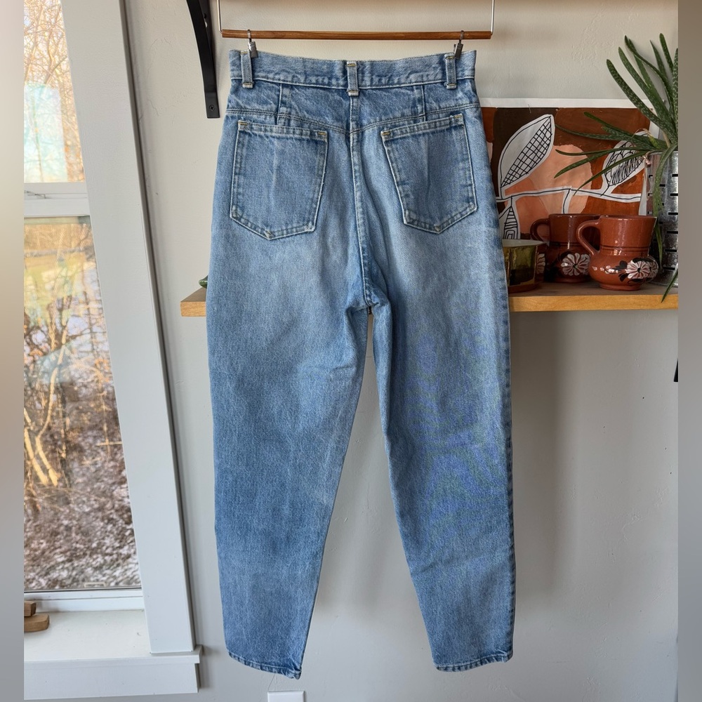 Vintage 80’s Forenza Light Stonewash High Rise Tapered Jeans Sz 26 - Picture 5 of 13
